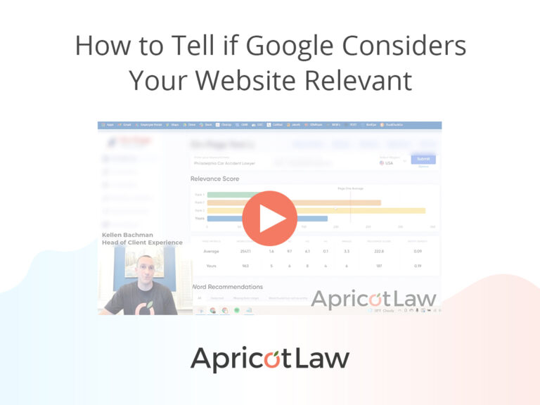 Video Clip Does Google Consider Your Site Relevant
