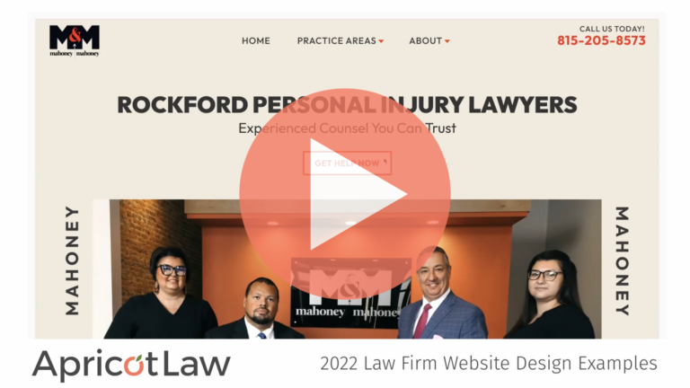 Video Thumbnail CLICK TO WATCH 2022 law firm website design examples