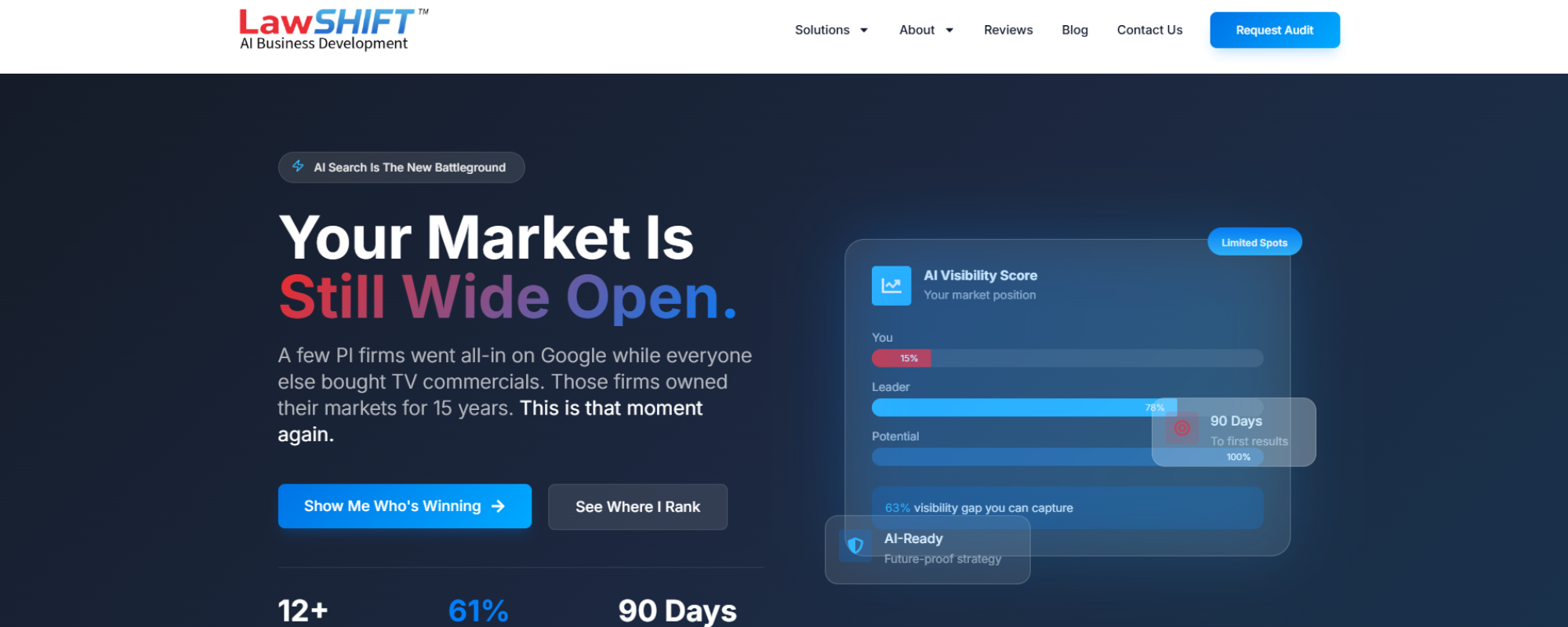 Best AI Services for Law Firms, LawShift AI services webpage